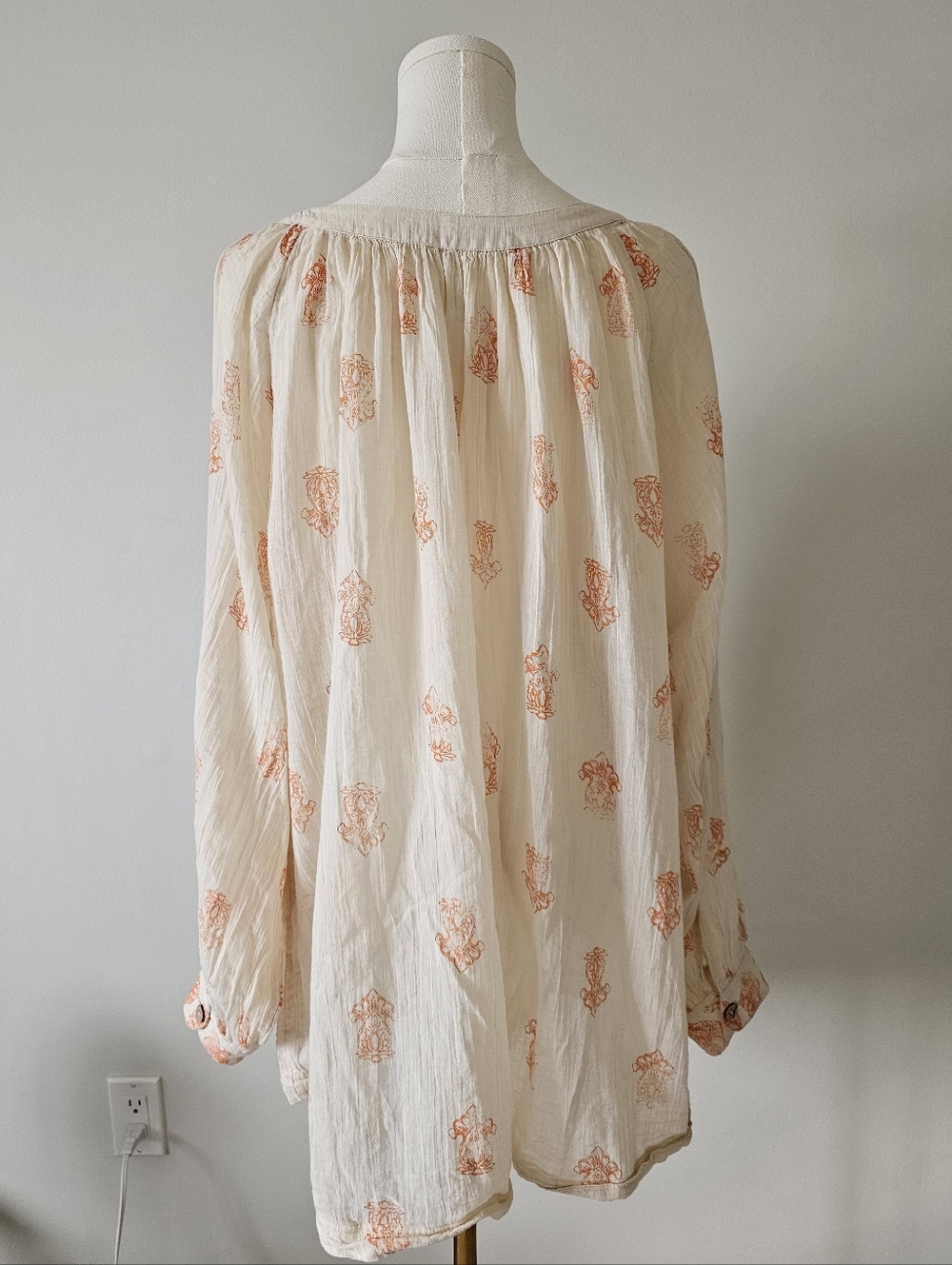 Intimately Free People M So I gathered oversized cotton sleep shirt - Picture 3 of 8